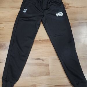 NBA Black Elastic Waistband Pants Boys 10/12
